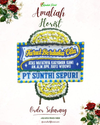 Papan Bunga Duka di Barusari