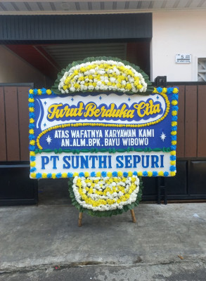 Papan Bunga Duka di Barusari